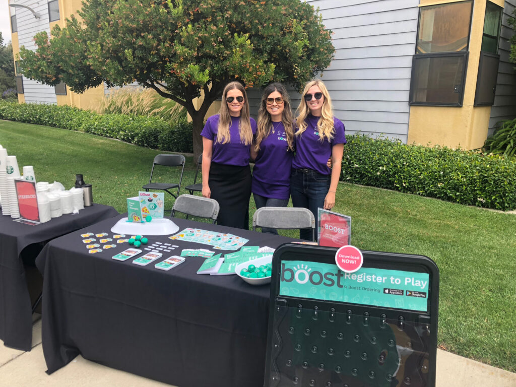 boost employess promoting boost app